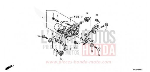 DRUCKEINHEIT HINTEN (CBR600RA) CBR600RAC de 2012
